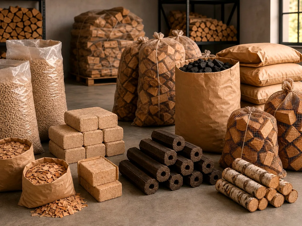 Топливные брикеты RUF из берёзы в Абакане